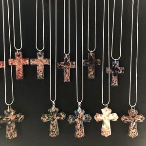 Glasshouse custom Murano glass cross necklace